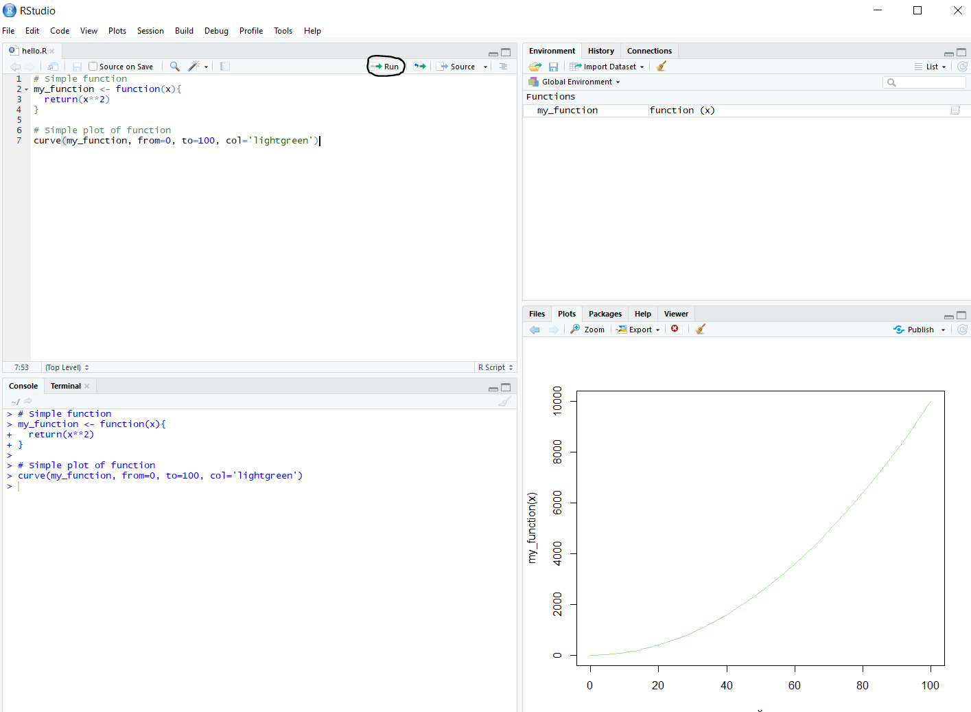 The RStudio Interface